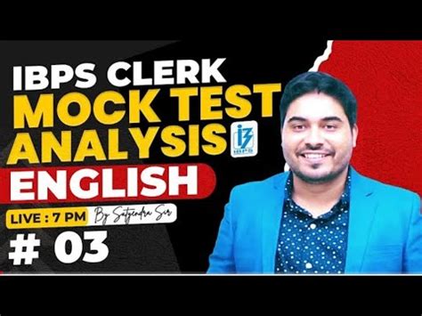 IBPS Clerk English Mock Test Analysis 3 English By Satyendra Sir