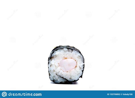 Rollos De Sushi Japoneses Frescos Tradicionales Aislados En El Fondo