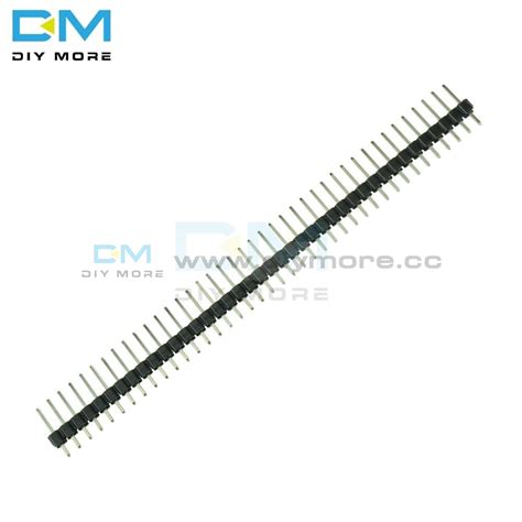 20pc 40pin 2 54mm Single Row Straight Male Pin Header Strip Pbc Fit Fo Diymore