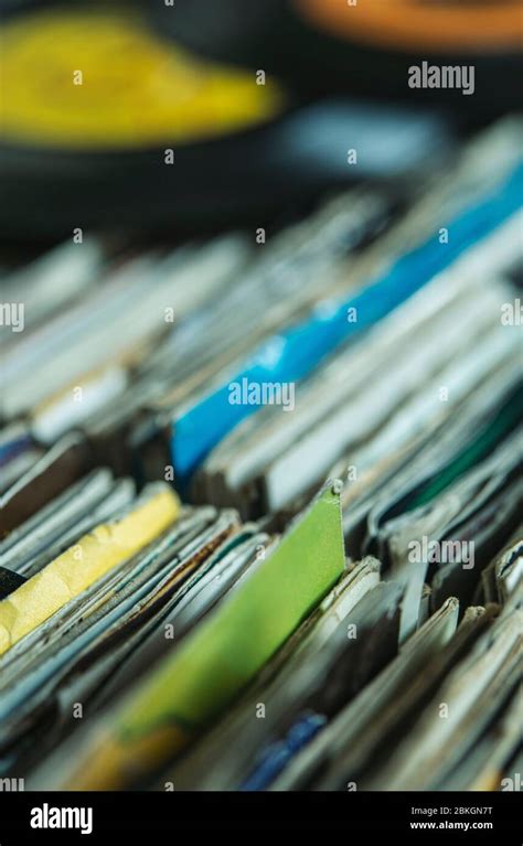 Collection of seven inch vinyl records Stock Photo - Alamy