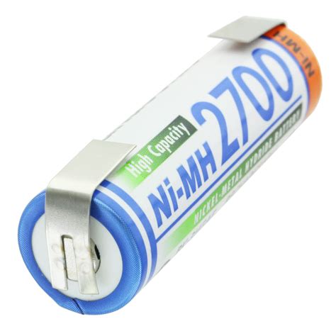 Panasonic Mignon Aa Nimh Akku Hr 3u 2700mah Mit Lötfahne In U Form