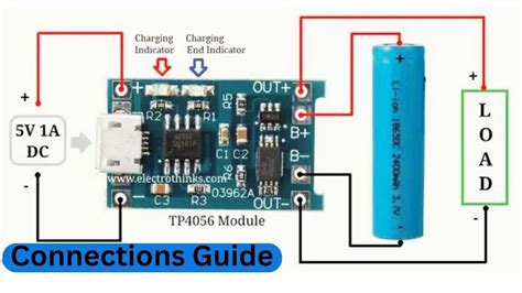 Tp4056 1a Battery Charging Module Connections Guide Youtube