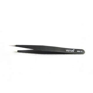 Jual Pinset Vetus Tweezers Pinset Lurus Pinset Bengkok ESD 12 Hitam