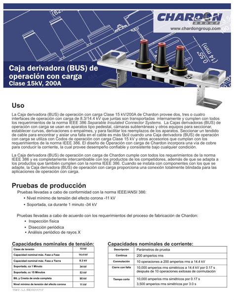 Pdf Caja Derivadora Bus De Operaci N Con Carga Chardon Group