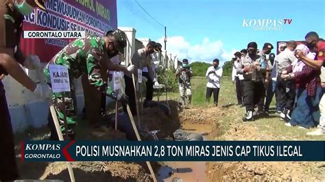 Polisi Musnahkan Ton Miras Jenis Cap Tikus Ilegal Video Dailymotion