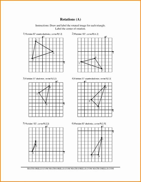 Dilation Worksheet Math Aids