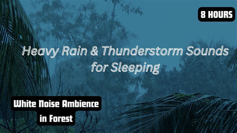 Heavy Rain And Thunderstorm Sounds For Deep Sleep Relaxing Rain Sound