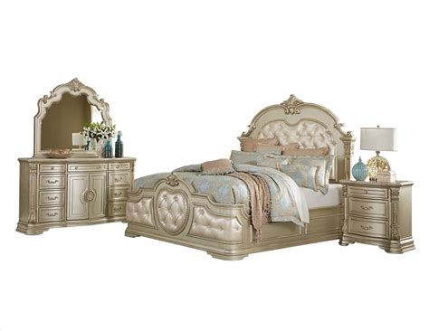 Antoinetta 6 Piece Bedroom Set In Champagne By Home Elegance Hel