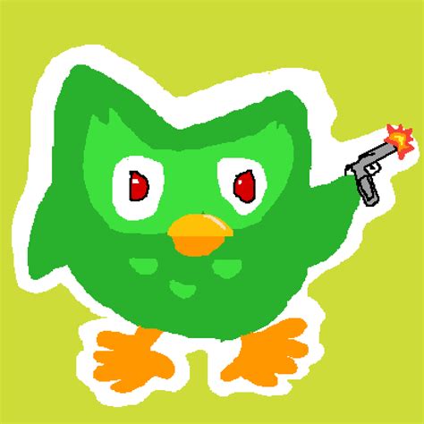 Pixilart Duolingo Gun By Pixldragon