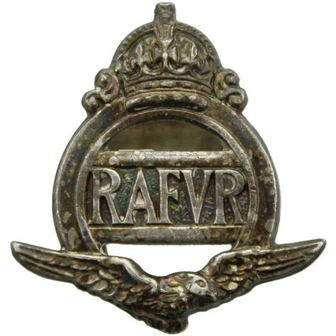 Ww2 Royal Air Force Raf Volunteer Reserve Rafvr Silver Lapel Badge