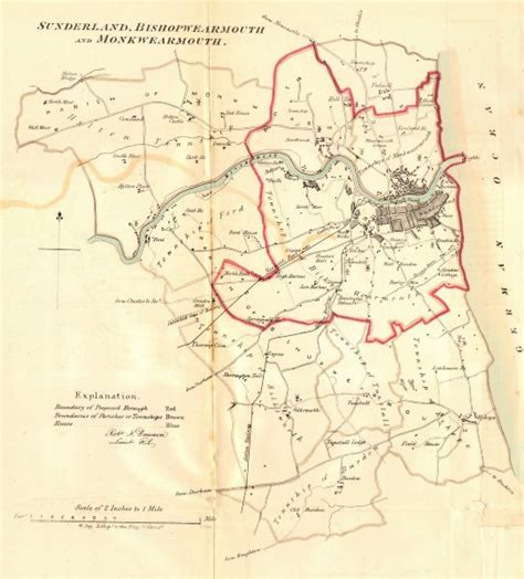 SUNDERLAND BISHOP MONKWEARMOUTH Borough Town Plan REFORM ACT DAWSON