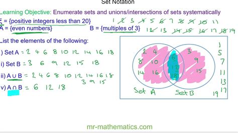 Set Notation And Venn Diagrams YouTube