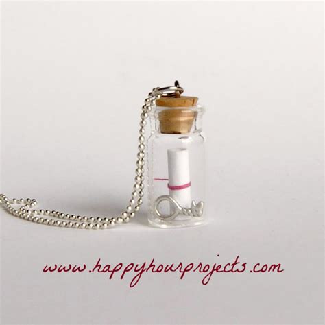 Message In A Bottle Necklace Happy Hour Projects