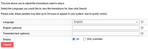 Language Translation Tool Support Portal