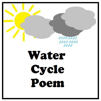 Printable Water Cycle Poem | Classroom Freebies Too