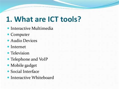 ICT tools | ICT eduworld | ICT IN EDUCATION | ICT TOOLS | ICT SKILLS