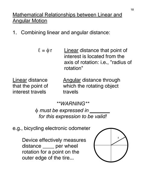 Solution Equation Of Angular Motion Relation Between Linear And