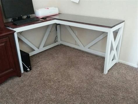 Diy 2 Person Corner Desk Diy 2 Person Corner Desk With A Farmhouse