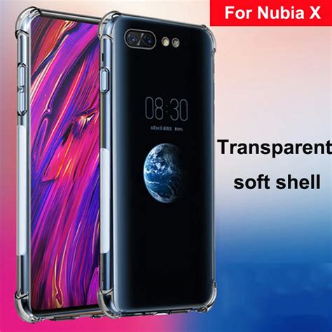 Luxury Shockproof Clear Soft Case Capa For Nubia X Phone Cases Airbag