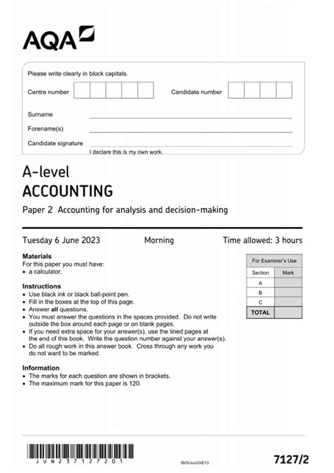 Aqa Accounting A 8