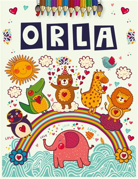 Orla: Personalized Coloring Book for Orla | Theme: Animals | Birthday ...