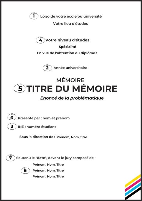 Comment faire une page de garde de mémoire thèse ou rapport de stage