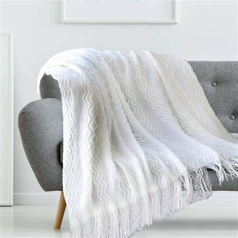 Ultra Soft Tassel Throw Blanket,Arcylic 50x60 inch,Fringe Warm Cozy ...