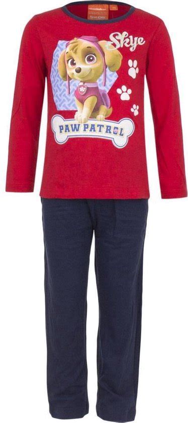 Paw Patrol Kinder Pyjama Skye Rood Navy Paw Patrol Maat 104 Bol