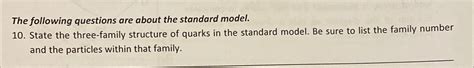 Solved The following questions are about the standard | Chegg.com