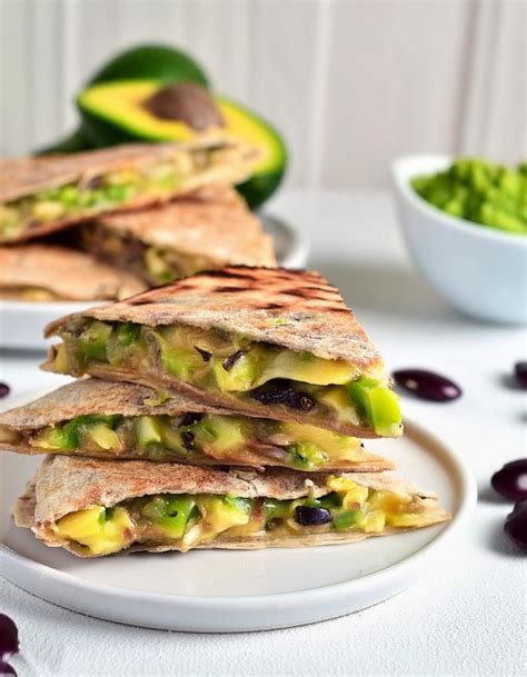 Vegan Quesadillas With Black Beans And Avocado All Thing Crafts