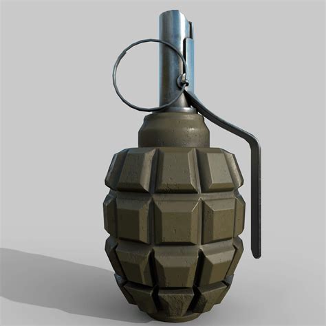 Grenade F1 - 3D Model by Simple3D