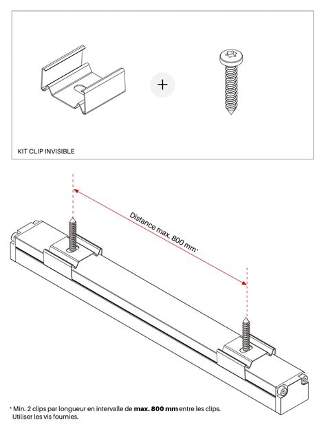 Mounting Clip For Led Linear Profile Ledixa