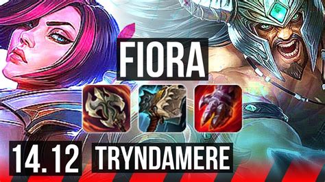 FIORA Vs TRYNDAMERE TOP 700 Games Rank 10 Fiora Dominating