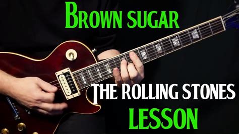 How To Play Brown Sugar On Guitar By The Rolling Stones Electric