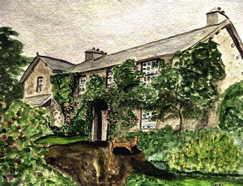 Hill Top Farm Home Of Beatrix Potter Painting By Angela Davies