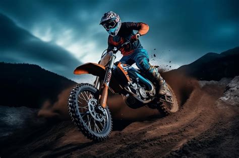 Premium AI Image | Daring Dirt Bike Stunts Supercross Adventure ...