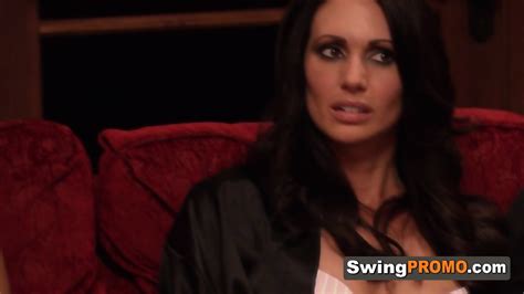 Swinger Babe Is Reaching Climax During A Hot Swinger Orgy In The Red Room
