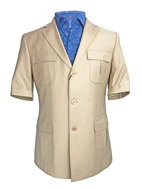 Grey Safari Suit Kiing Mallow Clothing Store