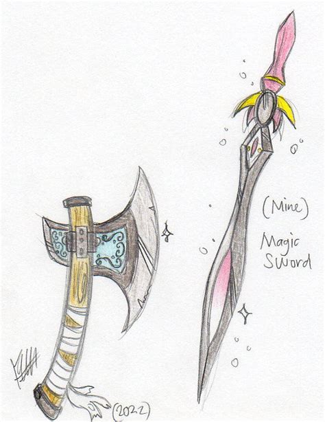 Tutorial: Weapon Axe (Sketch/Color) by farahin001 on DeviantArt