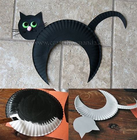 Perfect DIY Ideas The Perfect DIY Halloween Paper Plate Black Cat