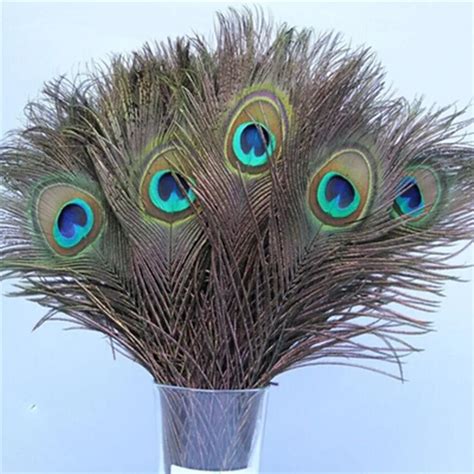 100pcs Lot Natural Peacock Feathers Eyes About 30cm 10 12 Inch