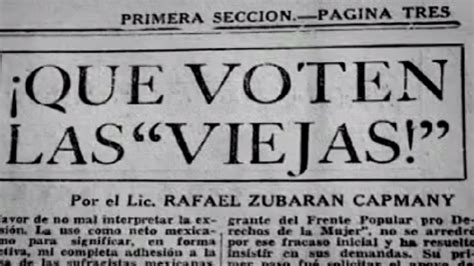 ¿la Democracia Está Libre De Sexismo 67 Años Del Voto Femenino En