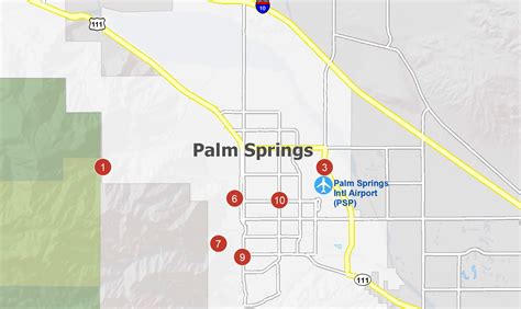 Palm Springs California Map - GIS Geography