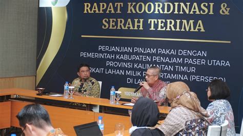 Pemda Ppu Resmi Tandatangani Serah Terima Pinjam Pakai Lahan Bendung