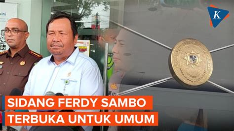 Berita Harian Sidang Ferdy Sambo Terbuka Untuk Umum Terbaru Hari Ini