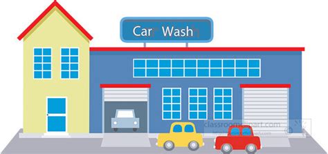 Architecture And Buildings Clipart Car Wash Clipart