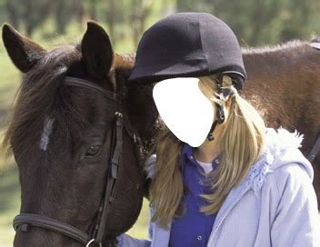 Montage Photo Fille Blonde Avec Un Cheval Pixiz