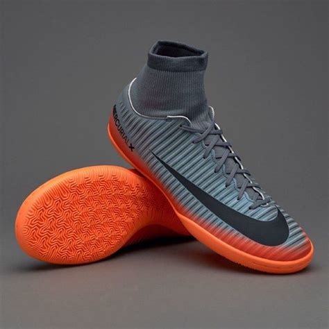 Nike Mercurial X Victory Indoor Soccer Shoes 10 - Gray/Orange