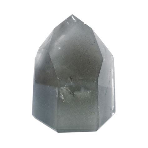 Pointe En Cristal De Roche Fantôme 128 Gr Vibrations Cristallines