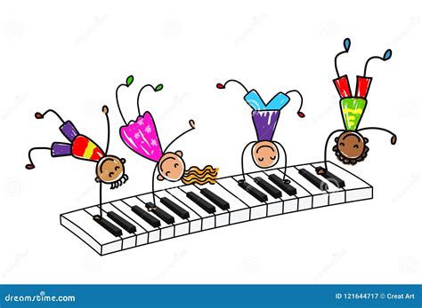 Piano Music Symbol Cartoon Vector | CartoonDealer.com #17421691